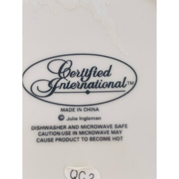 Soup Mug With Handle Julie Ingleman Certified International 3 Cup Large Strips - Picture 5 of 6